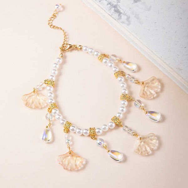 dark blue gingko leaf pendant anklet female ethnic style tiktok same shell bead foot decoration, Red;blue
dark blue gingko leaf pendant anklet female ethnic style tiktok same shell bead foot decoration, Red;blue