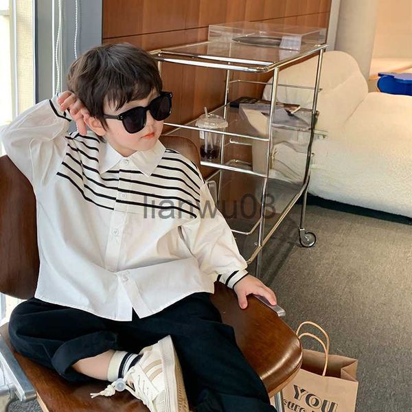 kids shirts kids shirts fashion boys patchwork striped lapel shirts cotton casual x0728, White;black
kids shirts kids shirts fashion boys patchwork striped lapel shirts cotton casual x0728, White;black
