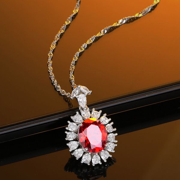 s925 sterling silver high carbon diamond delicate ruby pendant necklace female clavicle chain high-end personality jewelry gift
s925 sterling silver high carbon diamond delicate ruby pendant necklace female clavicle chain high-end personality jewelry gift