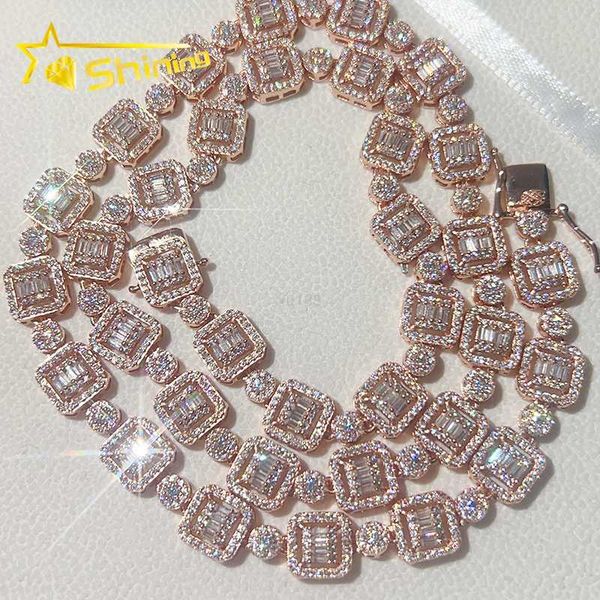 baguette moissanite pass diamond tester diamond 925 silver gold plated iced out cuban chain necklace
baguette moissanite pass diamond tester diamond 925 silver gold plated iced out cuban chain necklace