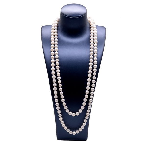 strands strings pearl long necklace natural freshwater white sweater chain engagement dres 230729, Black
strands strings pearl long necklace natural freshwater white sweater chain engagement dres 230729, Black