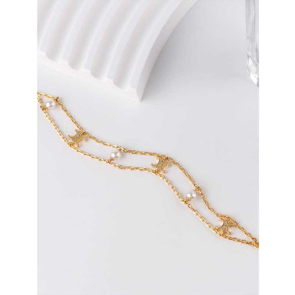 saijia celi arc de triomphe pearl premium women's light luxury versatile double layer bracelet, Golden;silver
saijia celi arc de triomphe pearl premium women's light luxury versatile double layer bracelet, Golden;silver