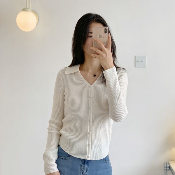 women's sweater's vshaped polo neck pullover sweater cashmere fashionable temperament long sleeve slim fitting knit autumn 2023 23, White;black
women's sweater's vshaped polo neck pullover sweater cashmere fashionable temperament long sleeve slim fitting knit autumn 2023 23, White;black