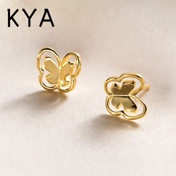 925 sterling silver romantic hollow butterfly small stud earrings for women fashion girl ear bone piercing party jewelry, Golden;silver
925 sterling silver romantic hollow butterfly small stud earrings for women fashion girl ear bone piercing party jewelry, Golden;silver