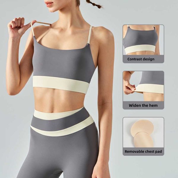 lulu bra summer running sports underwear shockproof cross thin shoulder strap yoga fitness women beautiful back gym contrast vest woman
lulu bra summer running sports underwear shockproof cross thin shoulder strap yoga fitness women beautiful back gym contrast vest woman