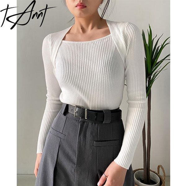 women's sweaters tannt women sweater square collar white black knitting vintage fashion pullover 2023 230729
women's sweaters tannt women sweater square collar white black knitting vintage fashion pullover 2023 230729