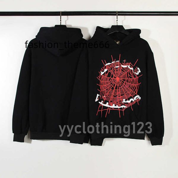 men and women with hip hop spiderweb foam letter print casual sports hoodie coat trend kaneyees designer run 23ss, Black
men and women with hip hop spiderweb foam letter print casual sports hoodie coat trend kaneyees designer run 23ss, Black