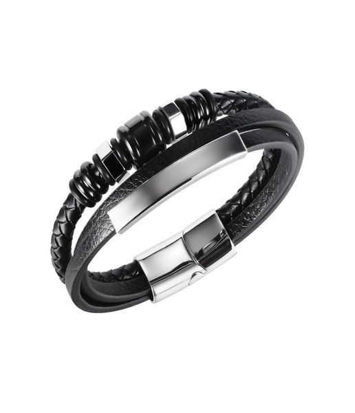 fashion multicolour braided leather bracelet men jewelry stainless steel male charm bangles for gifts7498936, Golden;silver
fashion multicolour braided leather bracelet men jewelry stainless steel male charm bangles for gifts7498936, Golden;silver