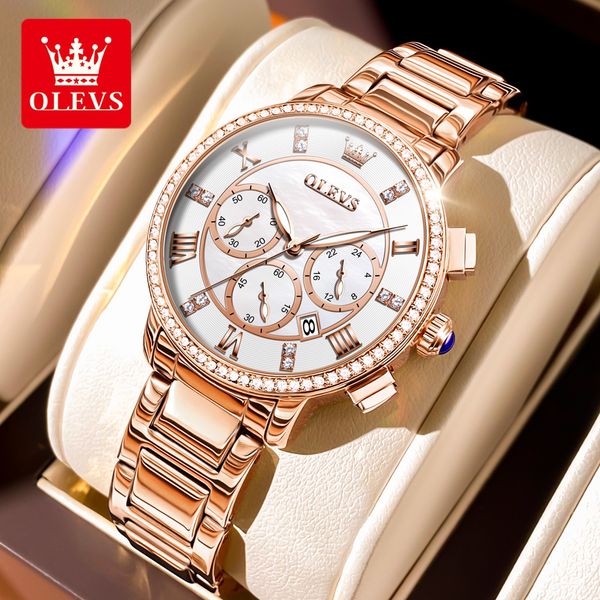 wristwatches olevs 9976 quartz women wristwatches waterproof stainless steel strap fashion watches for women 230729, Slivery;brown
wristwatches olevs 9976 quartz women wristwatches waterproof stainless steel strap fashion watches for women 230729, Slivery;brown