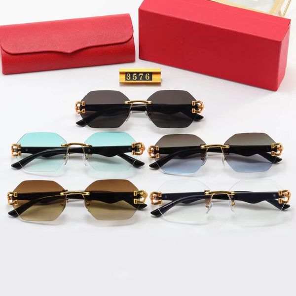 2023 new fashion luxury designer leopard classic goggle outdoor beach sunglasses rimless rectangle fashion classic mens women panther pentag, White;black
2023 new fashion luxury designer leopard classic goggle outdoor beach sunglasses rimless rectangle fashion classic mens women panther pentag, White;black