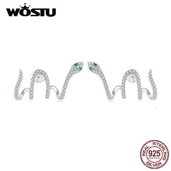stud wostu 925 sterling silver women snake earrings multi layer earring green crystal zircon studs unique design wedding jewelry 230729, Golden;silver
stud wostu 925 sterling silver women snake earrings multi layer earring green crystal zircon studs unique design wedding jewelry 230729, Golden;silver