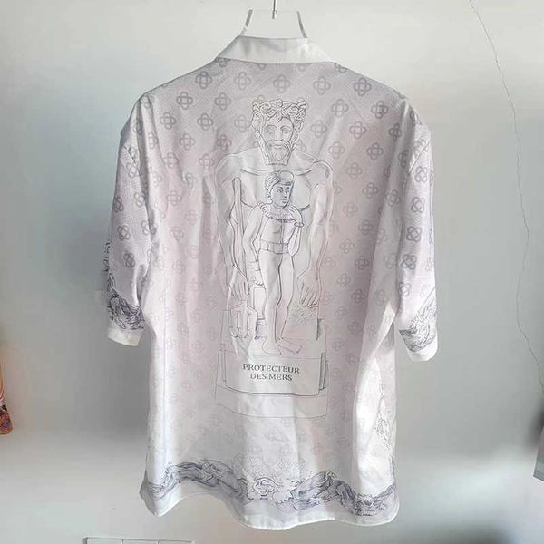 casablanca button up shirt style boutique sketching landscape gypsum short sleeve shirts hawaiian shirt, White;black
casablanca button up shirt style boutique sketching landscape gypsum short sleeve shirts hawaiian shirt, White;black