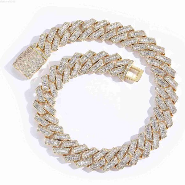 hip hop domineering square zircon 20mm diamond iced out vvs moissanite gold cuban chain men's necklace, Silver
hip hop domineering square zircon 20mm diamond iced out vvs moissanite gold cuban chain men's necklace, Silver