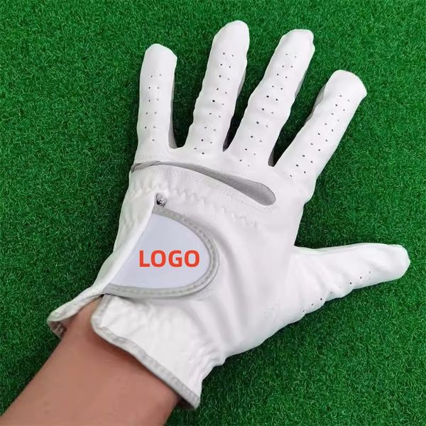 Image of Golf gloves Designer brand Golf gloves have a brand LOGO