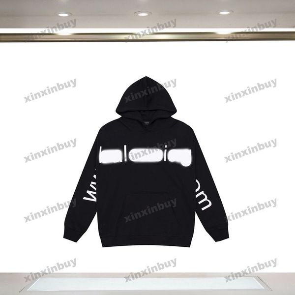 xinxinbuy men women designer sweatshirt hoodie chest letter com print sweater blue black white xs-l, Black;brown
xinxinbuy men women designer sweatshirt hoodie chest letter com print sweater blue black white xs-l, Black;brown