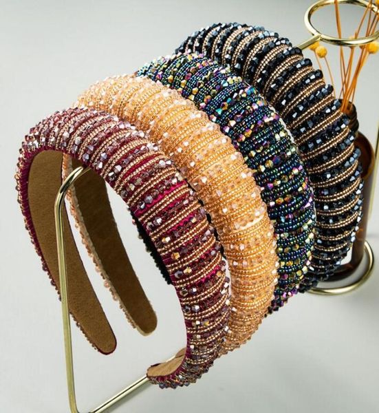 womens luxury full crystal rhinestone sponge embellished padded headband girl handmade beaded hairband jewelled hair accessories1434873, Silver
womens luxury full crystal rhinestone sponge embellished padded headband girl handmade beaded hairband jewelled hair accessories1434873, Silver