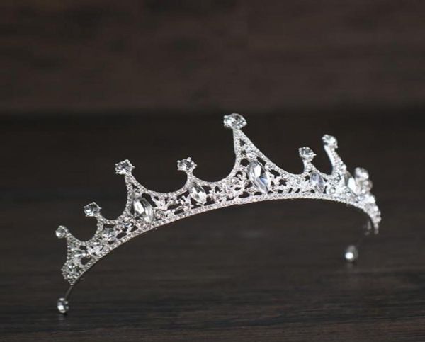 princess silver diamond crown bridal crown wedding dress wedding accessories3948181