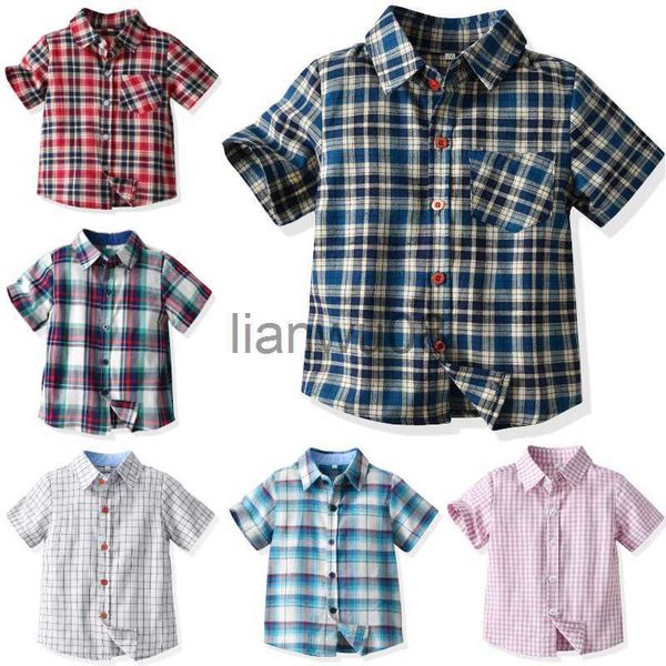 kids shirts baby boy cotton plaid shirt kids clothes infant handsome short sleeves 06y x0728, White;black
kids shirts baby boy cotton plaid shirt kids clothes infant handsome short sleeves 06y x0728, White;black