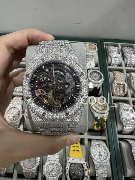 luxury mens watch for men designer movement watches diamond moissanite watch montre iced out watch automatic men's montre luxe mens lux, Slivery;brown
luxury mens watch for men designer movement watches diamond moissanite watch montre iced out watch automatic men's montre luxe mens lux, Slivery;brown