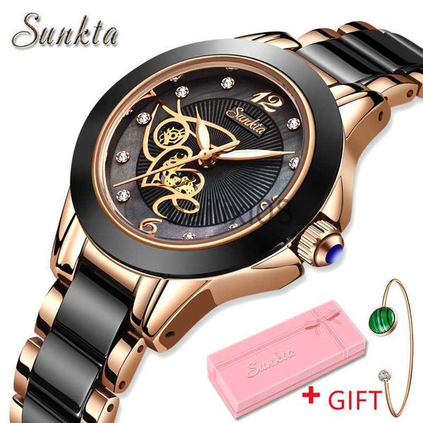 other watches sunkta brand luxury women watches blk ceramic diamond ladies watch waterproof quartz wristwatch relogios femininos clock gift, Slivery;black
other watches sunkta brand luxury women watches blk ceramic diamond ladies watch waterproof quartz wristwatch relogios femininos clock gift, Slivery;black