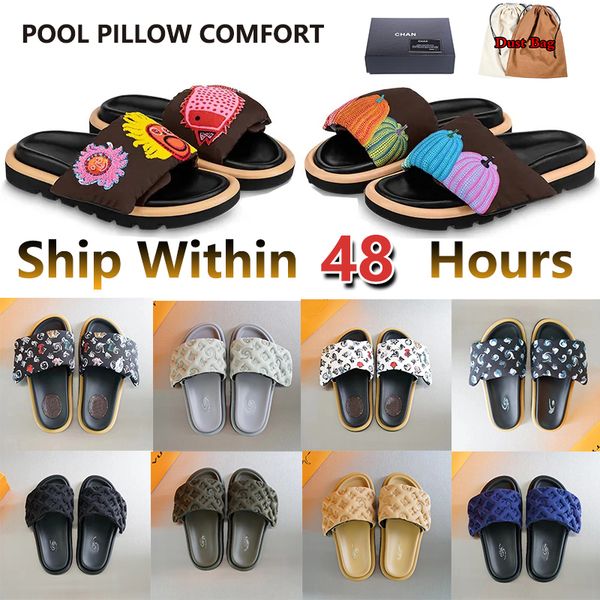 pool pillow mules women designers luxurious sandals sunset flat comfort mules padded front strap slippers fashion style slides men womens sh, Black
pool pillow mules women designers luxurious sandals sunset flat comfort mules padded front strap slippers fashion style slides men womens sh, Black