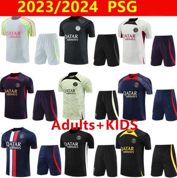 23 24 psgs tracksuit 2023 2024football suit paris sportswear training suit short sleeved soccer jersey kit uniform chandal sweatshirt sweate, Gray
23 24 psgs tracksuit 2023 2024football suit paris sportswear training suit short sleeved soccer jersey kit uniform chandal sweatshirt sweate, Gray