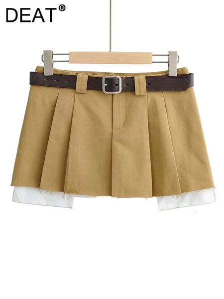 skirts deat spring fashion women low waist with belt clothes two pieces pleated mini skirt female short wy57604l 230729, Black
skirts deat spring fashion women low waist with belt clothes two pieces pleated mini skirt female short wy57604l 230729, Black