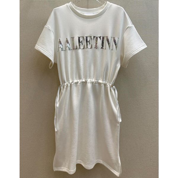 7.31 fashion casual drawstring side split letter sequins cotton dresses women, Black;gray
7.31 fashion casual drawstring side split letter sequins cotton dresses women, Black;gray