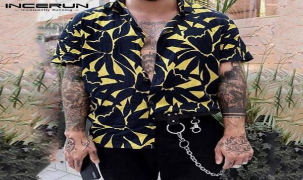 incerun summer men hawaiian shirt printed short sleeve 2020 lapel casual blouse breathable beach shirts camisa streetwear s3xl7927699, White;black
incerun summer men hawaiian shirt printed short sleeve 2020 lapel casual blouse breathable beach shirts camisa streetwear s3xl7927699, White;black