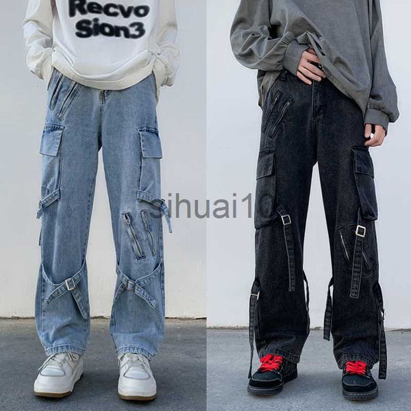 men's jeans 2023 new men jeans wide leg denim cargo jean pants gothic straight baggy hip hop streetwear skateboard neutral denim trouse, Blue
men's jeans 2023 new men jeans wide leg denim cargo jean pants gothic straight baggy hip hop streetwear skateboard neutral denim trouse, Blue