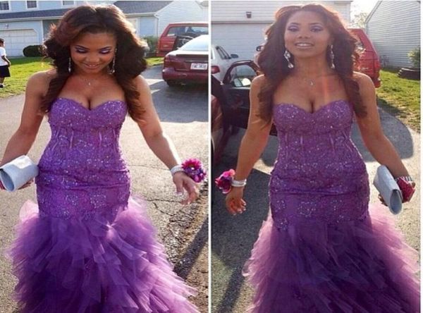 amazing mermaid purple beaded prom dreesses with ruffles applique lace back corset girl wear pageant formal evening gowns vestidos9499815, Black
amazing mermaid purple beaded prom dreesses with ruffles applique lace back corset girl wear pageant formal evening gowns vestidos9499815, Black