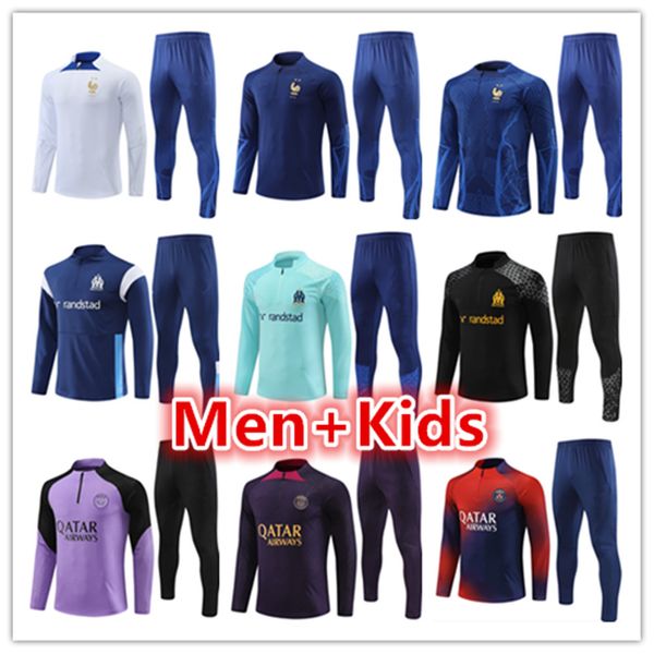 paris tracksuit 2023 2024 psgs mbappe kids and men 22 23 24 marseilles training suit long sleeve football soccer jersey kit uniform chandal, Black
paris tracksuit 2023 2024 psgs mbappe kids and men 22 23 24 marseilles training suit long sleeve football soccer jersey kit uniform chandal, Black