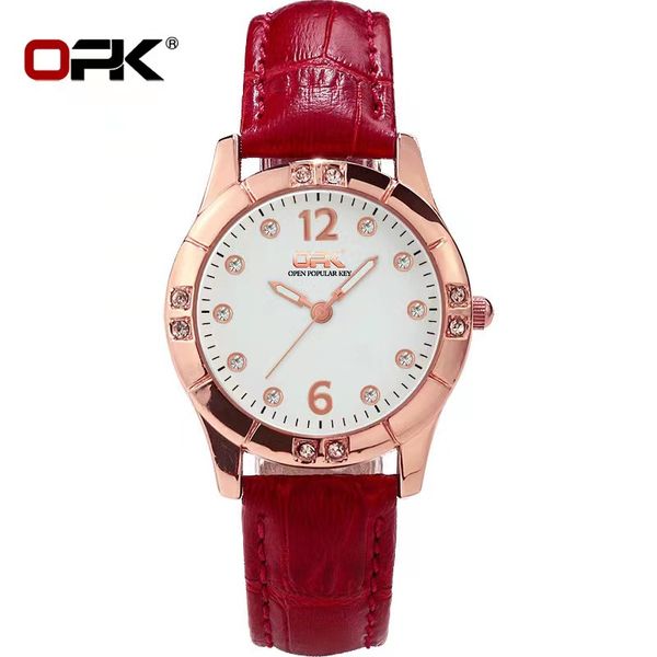 opk quartz women's watch elegant diamond glow belt style women's watch 31mm, Slivery;brown
opk quartz women's watch elegant diamond glow belt style women's watch 31mm, Slivery;brown