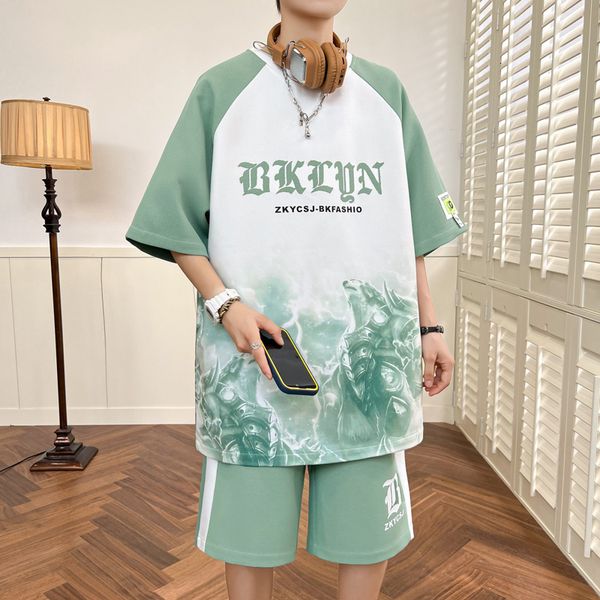 mens tracksuits sets fashion patchwork color streetwear summer tracksuit tshirt shorts set men two piece joggers sports suit 230731, Gray
mens tracksuits sets fashion patchwork color streetwear summer tracksuit tshirt shorts set men two piece joggers sports suit 230731, Gray