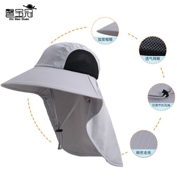 fashion designer jewelry outdoor sunshade, sun protection mesh, breathable large brim shawl versatile sunshade baseball cap wholesale mzy75, Blue;gray
fashion designer jewelry outdoor sunshade, sun protection mesh, breathable large brim shawl versatile sunshade baseball cap wholesale mzy75, Blue;gray