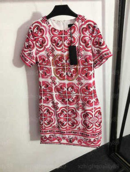 designer skirt women luxury party dresses elegant skirts vintage red printed round neck short sleeve slim waist lady dress womens designers, Black;gray
designer skirt women luxury party dresses elegant skirts vintage red printed round neck short sleeve slim waist lady dress womens designers, Black;gray