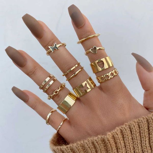 boho retro hollow heart butterfly ring set bohemia gold color moon imitation pearl chain geometric zircon shining women rings z28y, Silver
boho retro hollow heart butterfly ring set bohemia gold color moon imitation pearl chain geometric zircon shining women rings z28y, Silver