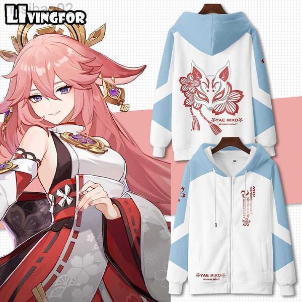 men's hoodies sweatshirts 2022 new arrival long sleeves genshin impact yae miko 3d printing men/women autumn fashion zipper hoodies swe, Black
men's hoodies sweatshirts 2022 new arrival long sleeves genshin impact yae miko 3d printing men/women autumn fashion zipper hoodies swe, Black