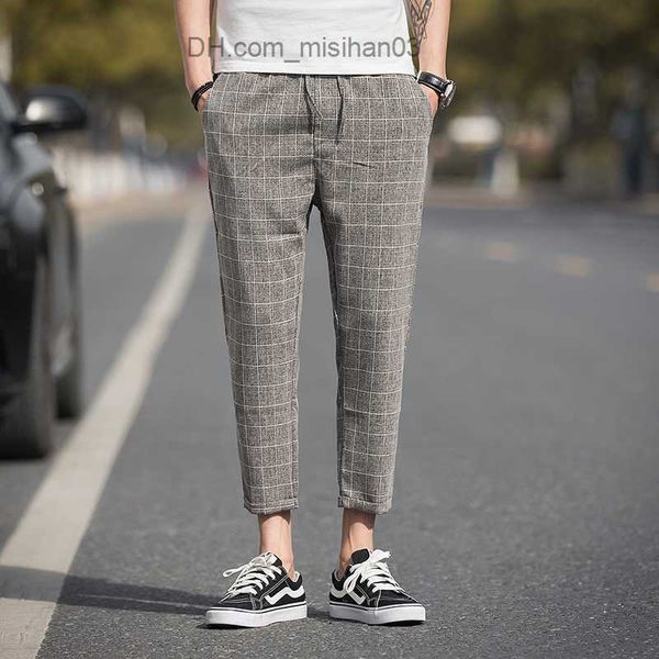 men's pants 2020 leisure ankle length plaid pants men's trousers hip hop jogger pants men's sweatpants z230731, Black
men's pants 2020 leisure ankle length plaid pants men's trousers hip hop jogger pants men's sweatpants z230731, Black