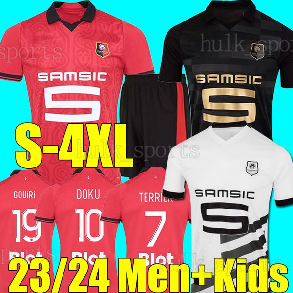 3xl 4xl 23/24 stade rennais soccer jerseys 3rd 120th sulemana doku 2023 2024 home away rennes bourigeaud guirassy truffert terrier tait men, Black;yellow
3xl 4xl 23/24 stade rennais soccer jerseys 3rd 120th sulemana doku 2023 2024 home away rennes bourigeaud guirassy truffert terrier tait men, Black;yellow