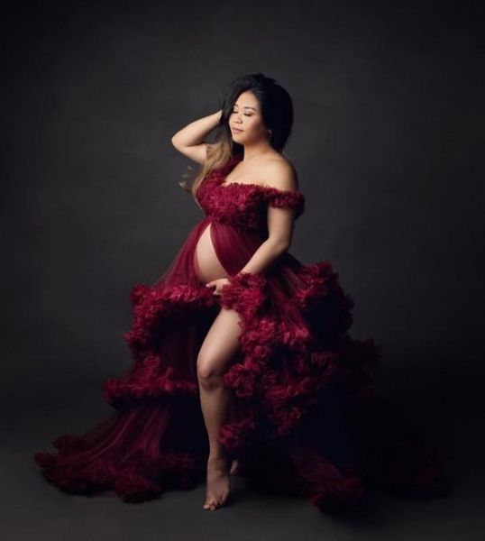 burgundy ruffles maternity dress robes for po shoot or baby shower chic women prom gowns long sleeve pography robe pregnacy4278700, Black
burgundy ruffles maternity dress robes for po shoot or baby shower chic women prom gowns long sleeve pography robe pregnacy4278700, Black