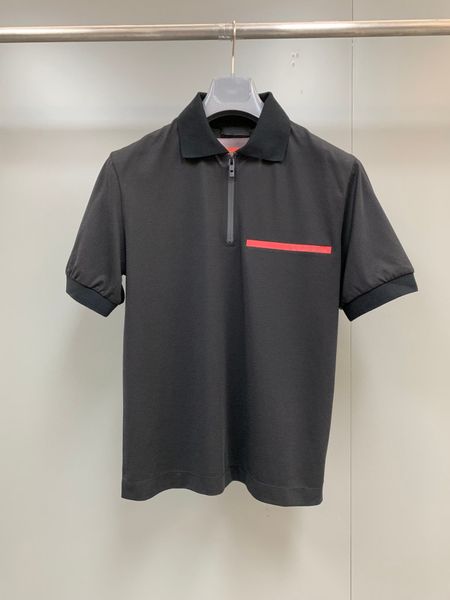 2023 spring/summer new arrival: pique cotton polo shirt with knit collar and latex logo tag, White;black
2023 spring/summer new arrival: pique cotton polo shirt with knit collar and latex logo tag, White;black