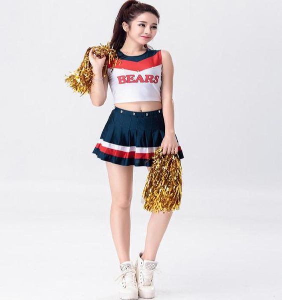 high school cheerleaders costume 2018 girls cheering costume halloween party uniform with skirts9786641, Black
high school cheerleaders costume 2018 girls cheering costume halloween party uniform with skirts9786641, Black