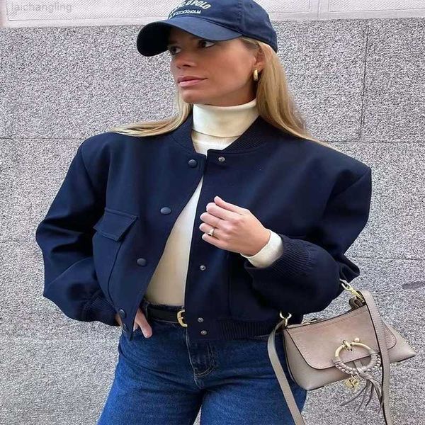 women s jackets traf 2023 bomber jacket fashion with pockets spring coat vintage long sleeve casual in outerwears chic 230410flgx, Black
women s jackets traf 2023 bomber jacket fashion with pockets spring coat vintage long sleeve casual in outerwears chic 230410flgx, Black