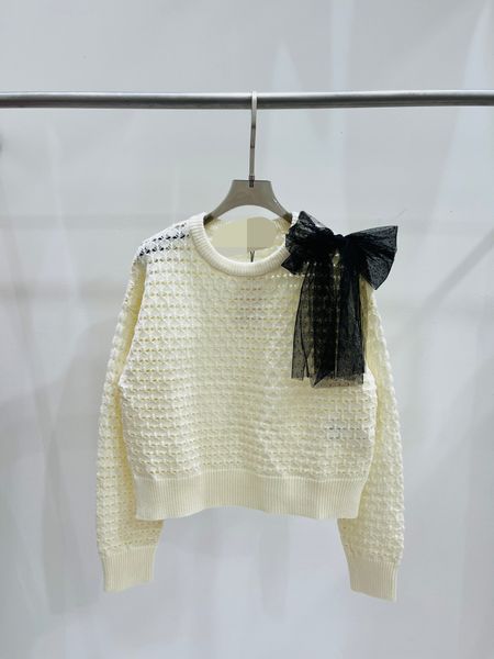 322 2023 spring brand same style sweater long sleeve crew neck white red pullover fashion womens clothes womens qian6, White;black
322 2023 spring brand same style sweater long sleeve crew neck white red pullover fashion womens clothes womens qian6, White;black