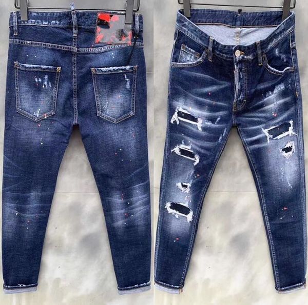 men jeans hole men skinny distressed jeans d2 slim jeans straight denim pants trousers motorcycle man tearing jean, Blue
men jeans hole men skinny distressed jeans d2 slim jeans straight denim pants trousers motorcycle man tearing jean, Blue