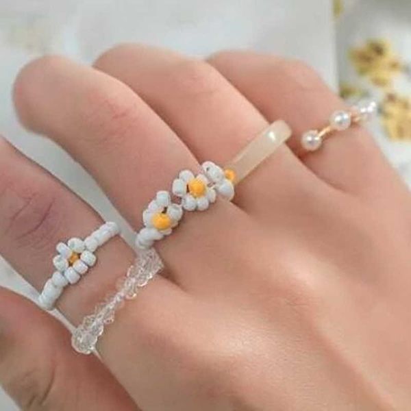 korean 4pcs bohemia crystal bead rings set for women boho fresh colorful beads finger rings stretch rope fashion jewelry acqn, Silver
korean 4pcs bohemia crystal bead rings set for women boho fresh colorful beads finger rings stretch rope fashion jewelry acqn, Silver
