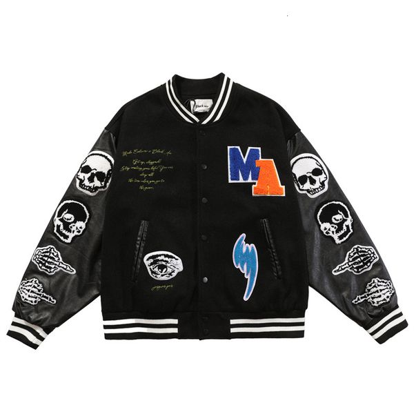 mens jackets men gothic baseball jacket skeleton embroidery loose harajuku streetwear varsity vintage designer biker bomber coats 230731, Black;brown
mens jackets men gothic baseball jacket skeleton embroidery loose harajuku streetwear varsity vintage designer biker bomber coats 230731, Black;brown
