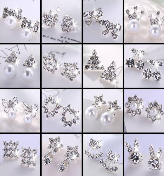 50pcslot pearl diamond silver color heart love earrings back ear studs for women fashion jewelry mix style whole1136984, White
50pcslot pearl diamond silver color heart love earrings back ear studs for women fashion jewelry mix style whole1136984, White