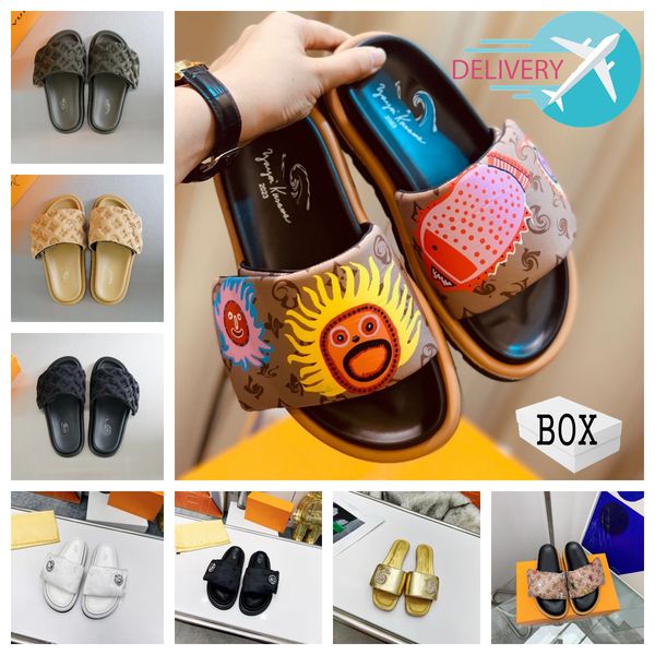with box slipper pool pillow comfort platform noir vert bleu clair jaune designer luxurious sandles mule slides platforms sandal for woman r, Black
with box slipper pool pillow comfort platform noir vert bleu clair jaune designer luxurious sandles mule slides platforms sandal for woman r, Black